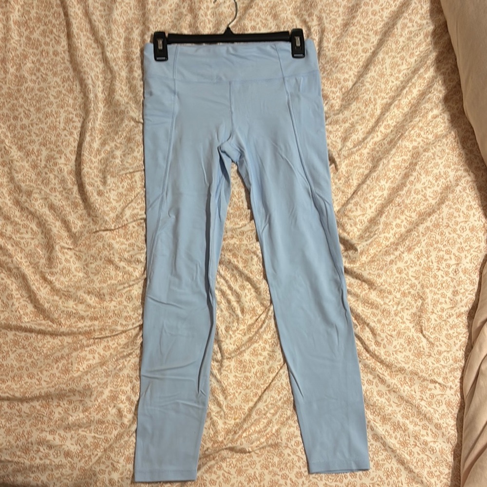 Athleta High Rise Stash Your Treasures Tight- Light Blue